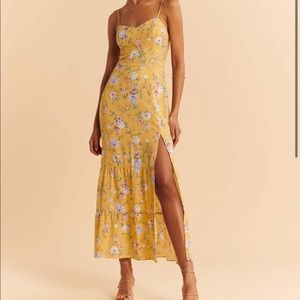 Abercrombie tiered midi dress